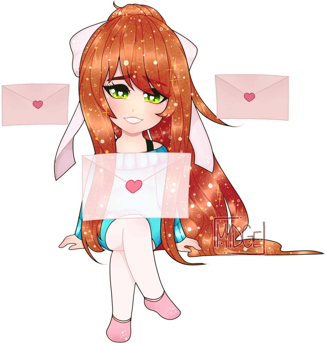 #ddlc #dokidokiliteratureclub #ddlcmonika #monika Justmonikapic - Cartoon (1200x1200), Png Download