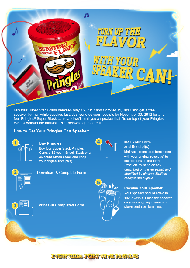 Never Fear, Pringles Has Teamed Up With Perez Hilton - Pringles Free Speaker (625x880), Png Download