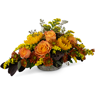 Woodland Garden Flower Arrangement - Lilybee Flowers Inc. (368x460), Png Download