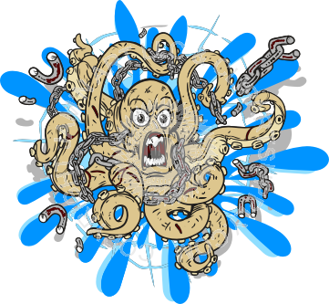 Octopus (361x333), Png Download