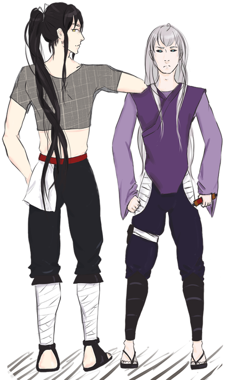 Being Semi-related To Orochimaru/kabuto, He Carries - Cartoon (560x800), Png Download