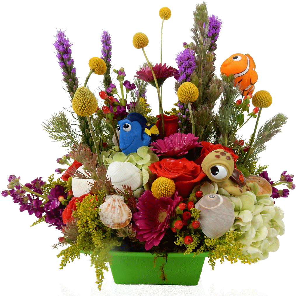 Nemos Garden Flower Arrangement - Dekorjinal Masif Çerçeveli Harf Tablo Hzmy (1024x1024), Png Download