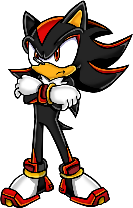 Shadow The Hedgehog Sa Style By Shadoukun-d5hk1uc - Shadow The Hedgehog Thinking (472x805), Png Download