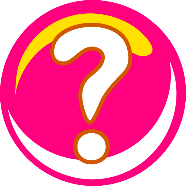 Question Mark Clipart Pink - Clip Art (600x600), Png Download