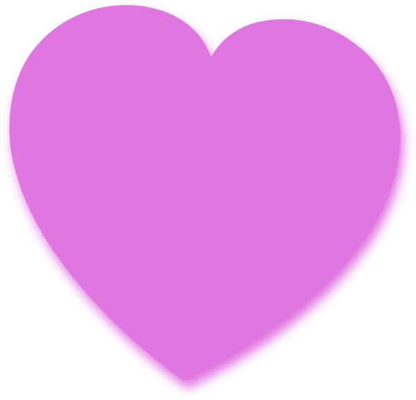 Light Purple Heart Clip Art At Vector Clip Art - Victoria Secret Pink Heart (600x576), Png Download