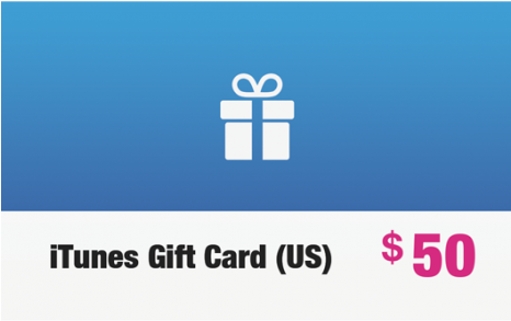 Usd50 Itunes Gift Card - Itunes (465x528), Png Download