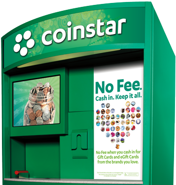 Gap Gift Card - Coin Star Machine (408x384), Png Download