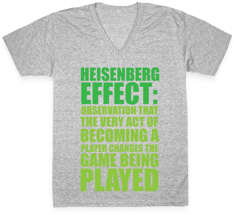 The Heisenberg Effect V-neck Tee Shirt - T-shirt (484x484), Png Download