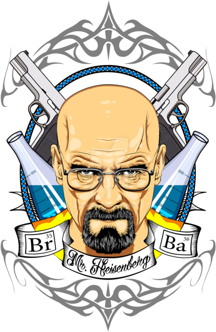 Heisenberg By Dmitry Blagodarny In Russia Links - Shirt (500x667), Png Download