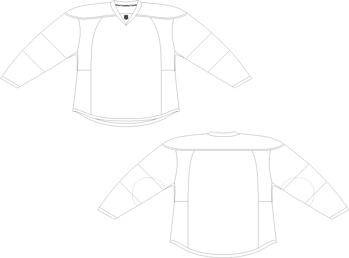 Full Body Template - Hockey Jersey (1200x900), Png Download