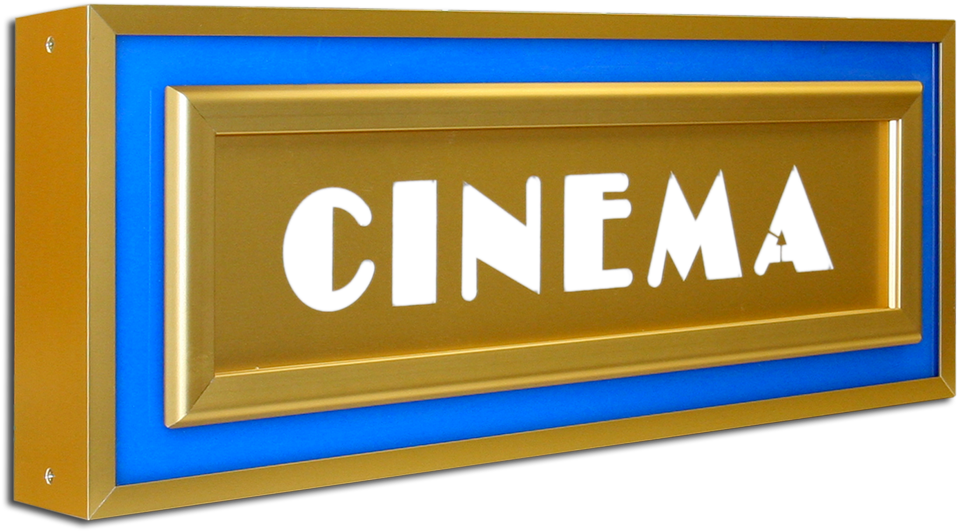 Home Theatre Marquee - Cinema Sign (1000x625), Png Download