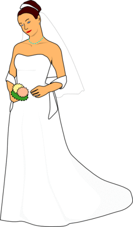 Marry Marriage Wedlock Matrimony Normal Bride In Wedding - Wedding Bride Shower Curtain (270x459), Png Download