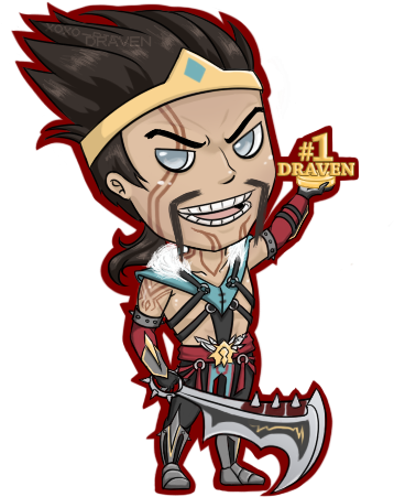 Imgur Hama Beads, League Of Legends, Chibi, Video Game, - Lol Chibi Draven (450x450), Png Download
