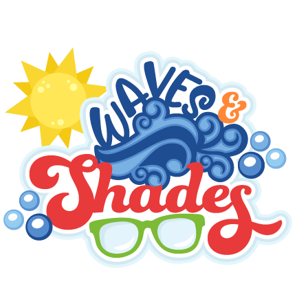 Waves & Shades Title Svg Scrapbook Cut File Cute Clipart - Scalable Vector Graphics (432x432), Png Download