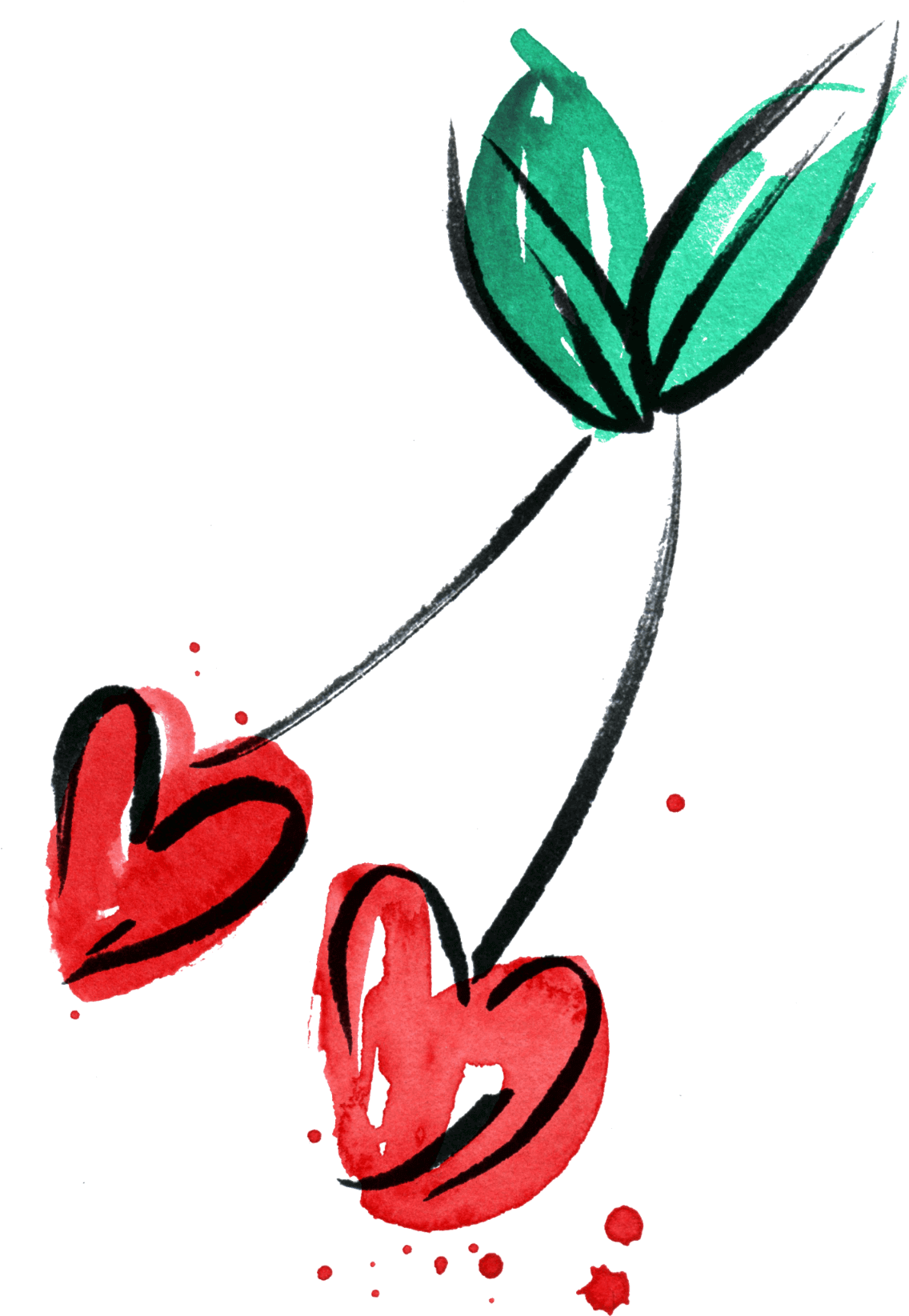 One Of Jordan Kay's Free Illustrations For Use In Valentine's - Quirky Love Hearts (1200x1680), Png Download