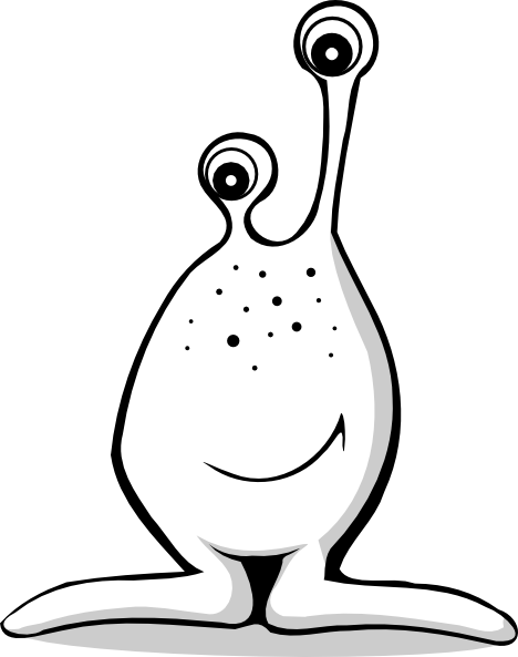 Comic Alien Svg Clip Arts 468 X 593 Px (468x593), Png Download