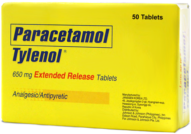 Tylenol-50tabs - General Supply (868x1010), Png Download