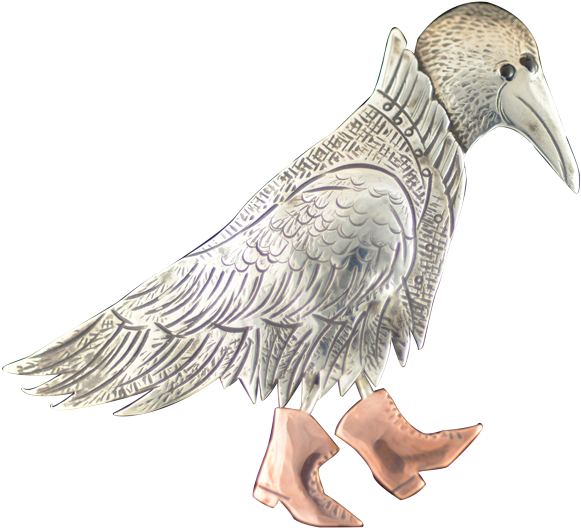 Pin/pendant Sm Raven (640x640), Png Download