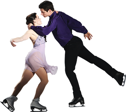 Skate Niagara Ice Show - Tessa And Scott Transparent (441x400), Png Download