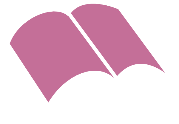 Book Clip Art - Book Logo Pink Png (600x416), Png Download