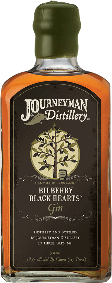 Bilberry Black Hearts Gin Barrel Aged - Journeyman Not A King Rye Whiskey (1000x1000), Png Download