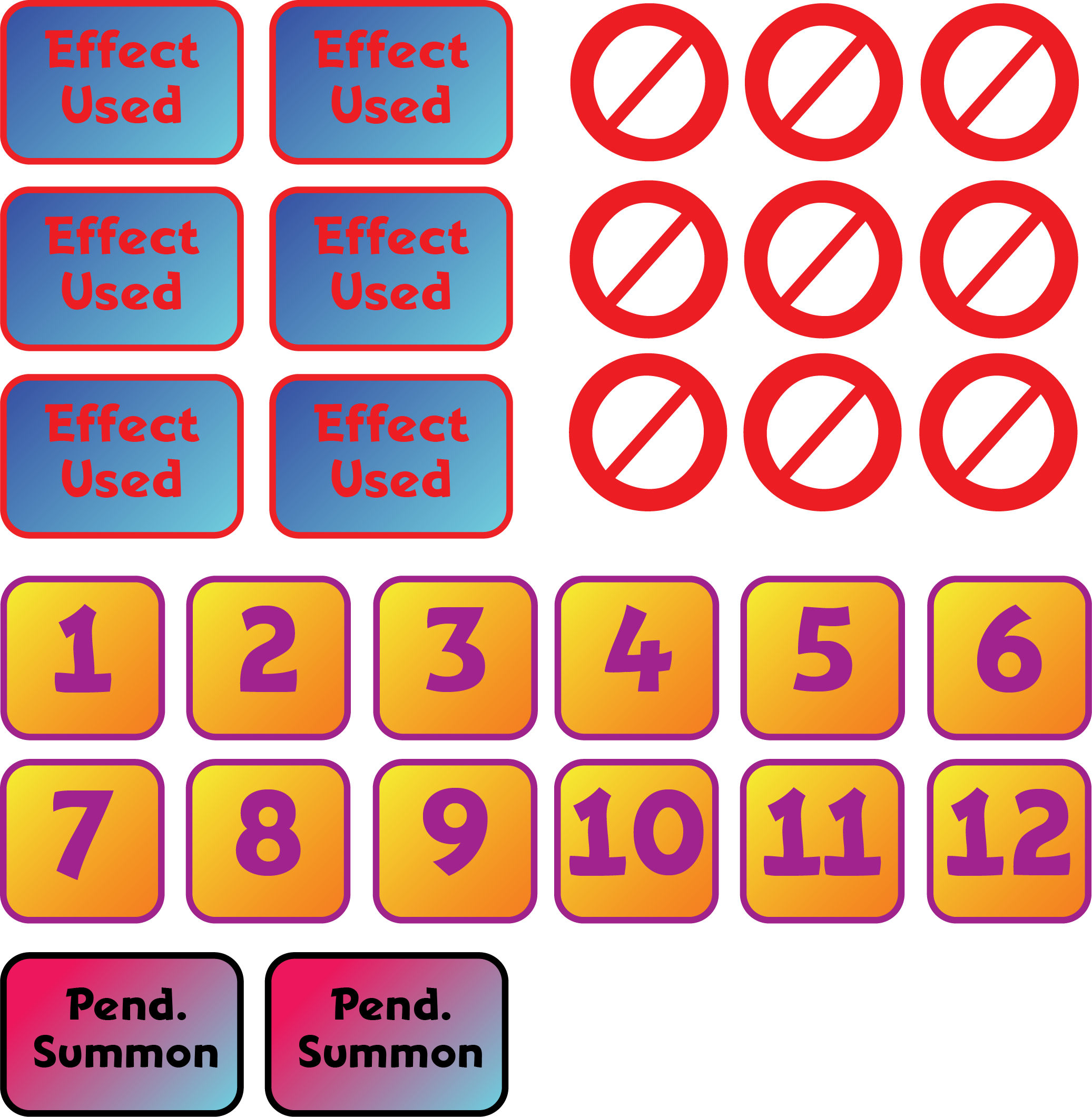 Yugioh/card Game Visual Aids - Circle (2073x2121), Png Download