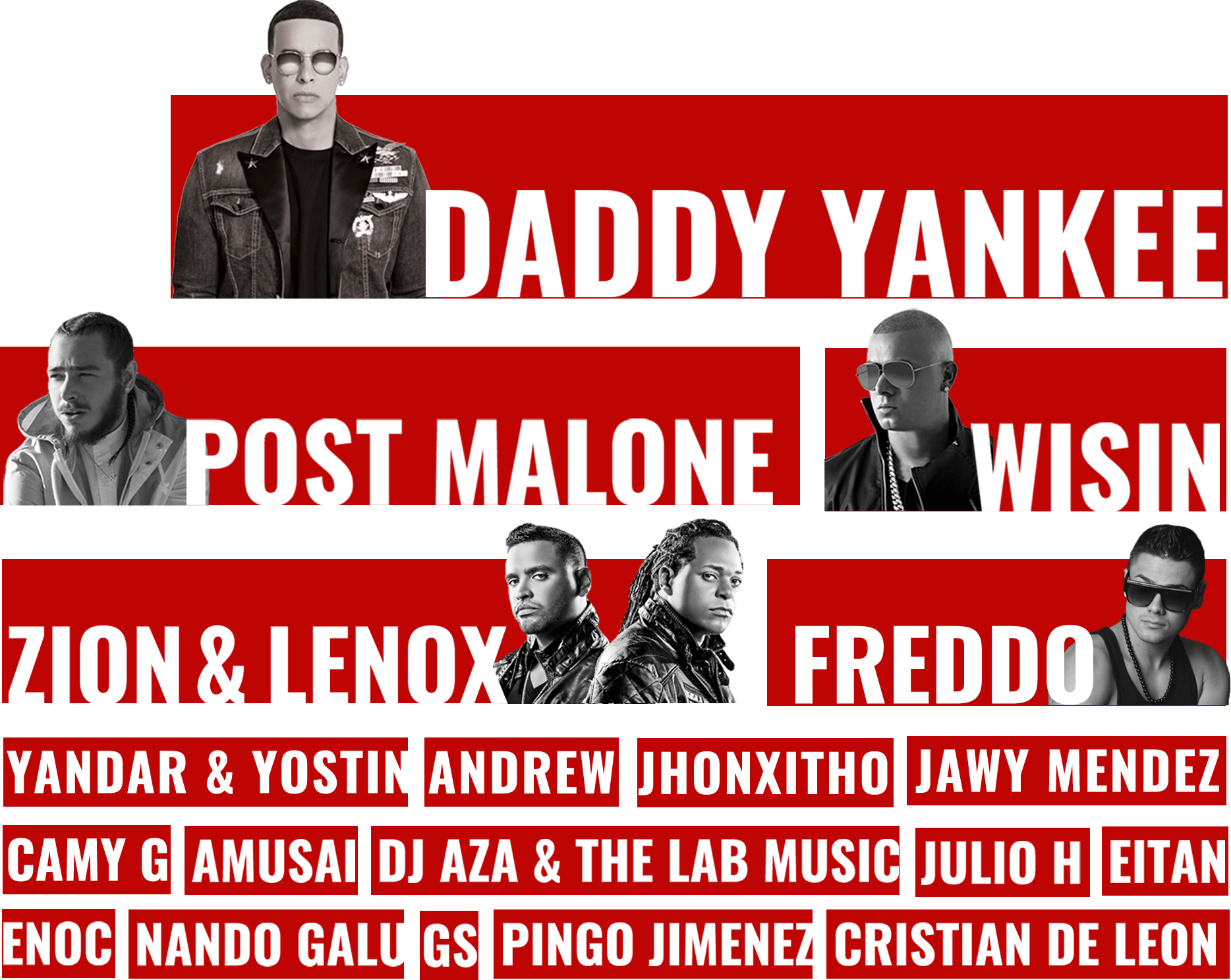 Daddy Yankee, Zion Y Lennox Y Wisin Llegarán Al Elusion - Zion Y Lennox 2011 (1868x1487), Png Download