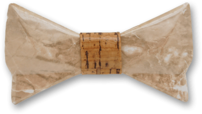 Ceramic In Marble Texture Khaki Bow Tie - Bow Tie (595x595), Png Download