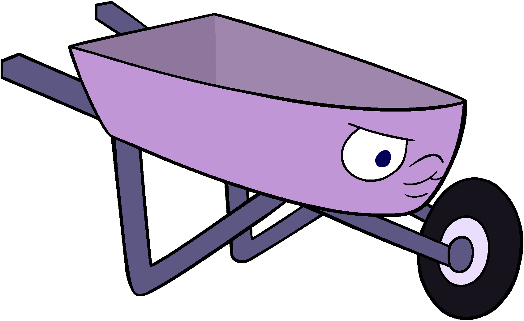 Amethyst Transformed Into Wheelbarrow - Amethyst (1694x1039), Png Download