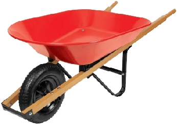 Truper 4 Cu Ft Wheelbarrow - Ace Poly Single Wheel Residential Wheelbarrow 6 Cu. (700x700), Png Download