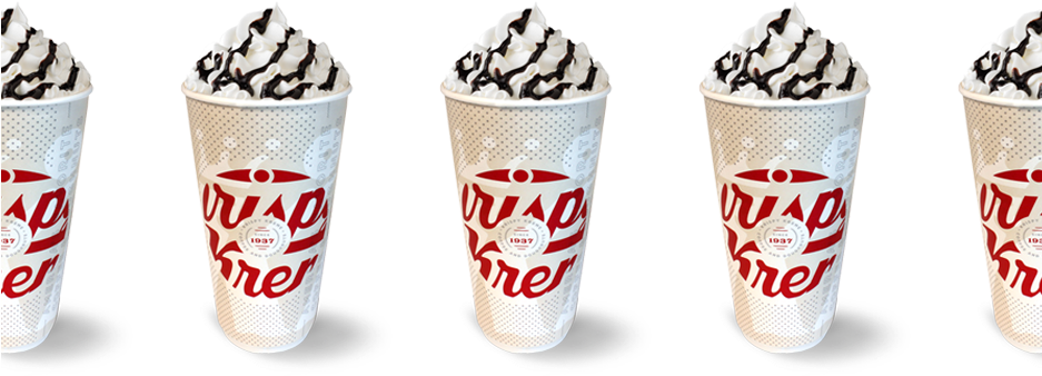 Krispy Kreme's Peppermint Mocha Is Here To Energize - Latte (936x390), Png Download