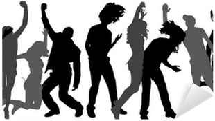 Vector Silhouettes Of Dancing People - Silhouette (400x400), Png Download