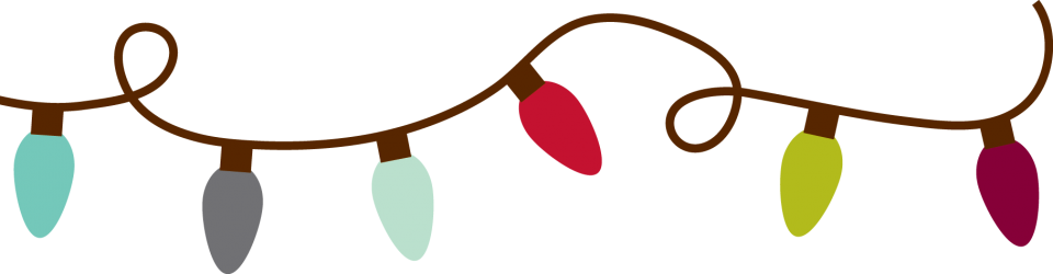 Diy By Danielle - Christmas Lights Border Png (960x250), Png Download