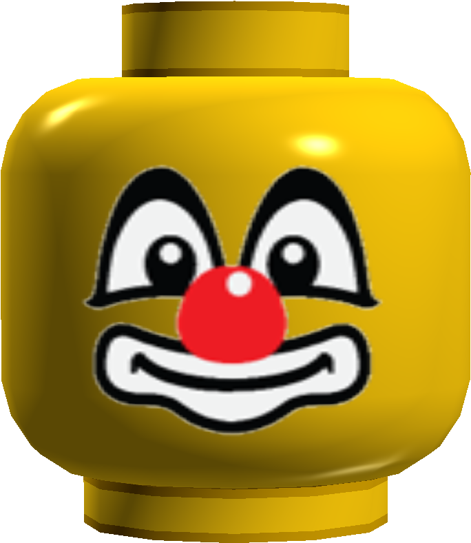 Clown - Lego Clown Face (1905x871), Png Download