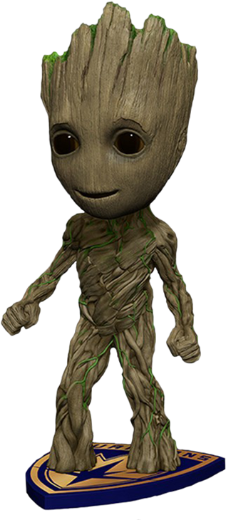 Neca Marvel Guardians Of The Galaxy Vol - Neca Groot Head Knocker (581x750), Png Download