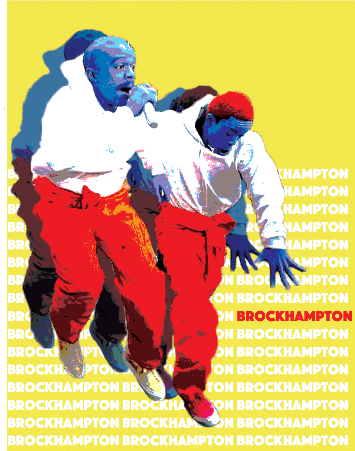 Mine Brockhampton Ameer Vann Merlyn Wood Poster Thing - Poster (1280x1617), Png Download