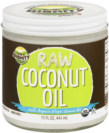 Raw Coconut Oil (600x600), Png Download