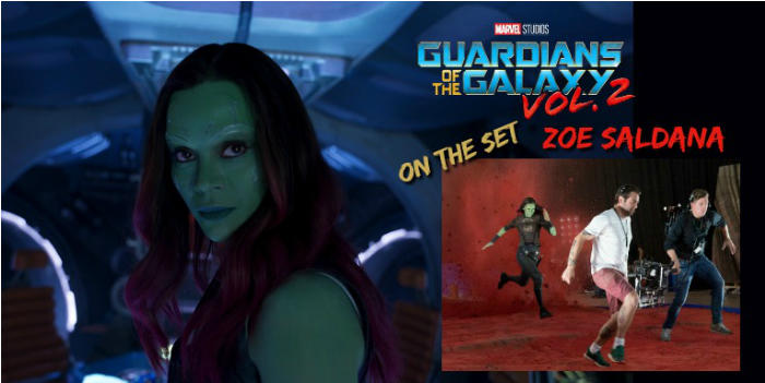 Zoe Saldana Guardians Of The Galaxy Vol - Marvel's Guardians Of The Galaxy Vol. 2: The Art Of (1100x550), Png Download