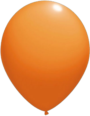 Balon Pastelowy 25 Cm A'100 Pomarańcz - Balony Pomarańczowe I Zielone (324x410), Png Download