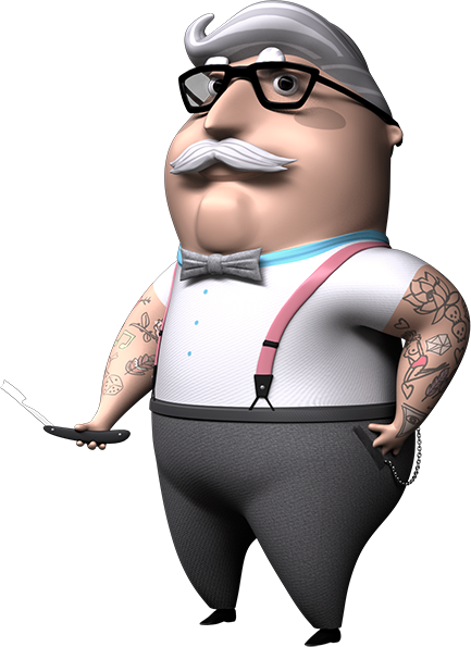 Moustache (433x595), Png Download