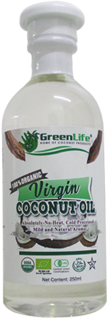 Greenlife Virgin Coconut Oil - Coconut Oil (480x480), Png Download