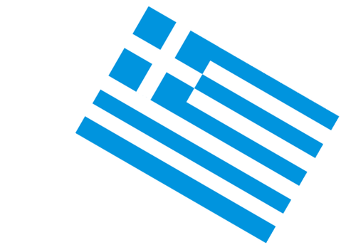 Greece - Car Flag - Watermelon Juice With Sea (591x394), Png Download