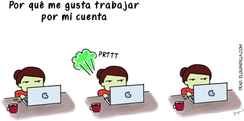 Freelance - Trabajar En Lo Que Me Gusta (500x378), Png Download