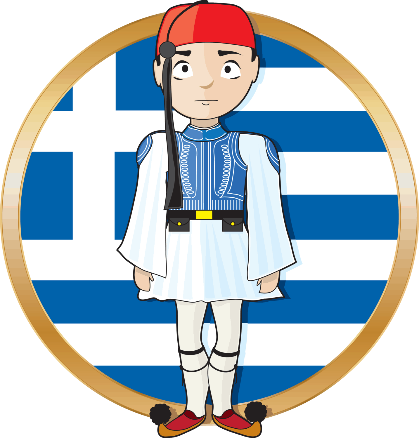 Perth Amboy The 2015 Greek Festival By The Bay Will - Zazzle Greek Evzone With Flag Key Ring (1434x1500), Png Download