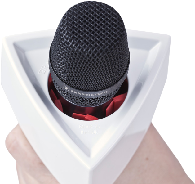 Users Simply Remove The Lid Of The Mic Flag And Slide - Cubo Microfono (647x600), Png Download