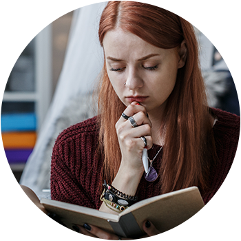 How Can Kids Manage Their Exam Stress - Girl (350x350), Png Download
