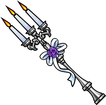 Gear-silver Candlestick Render - Ranged Weapon (380x380), Png Download