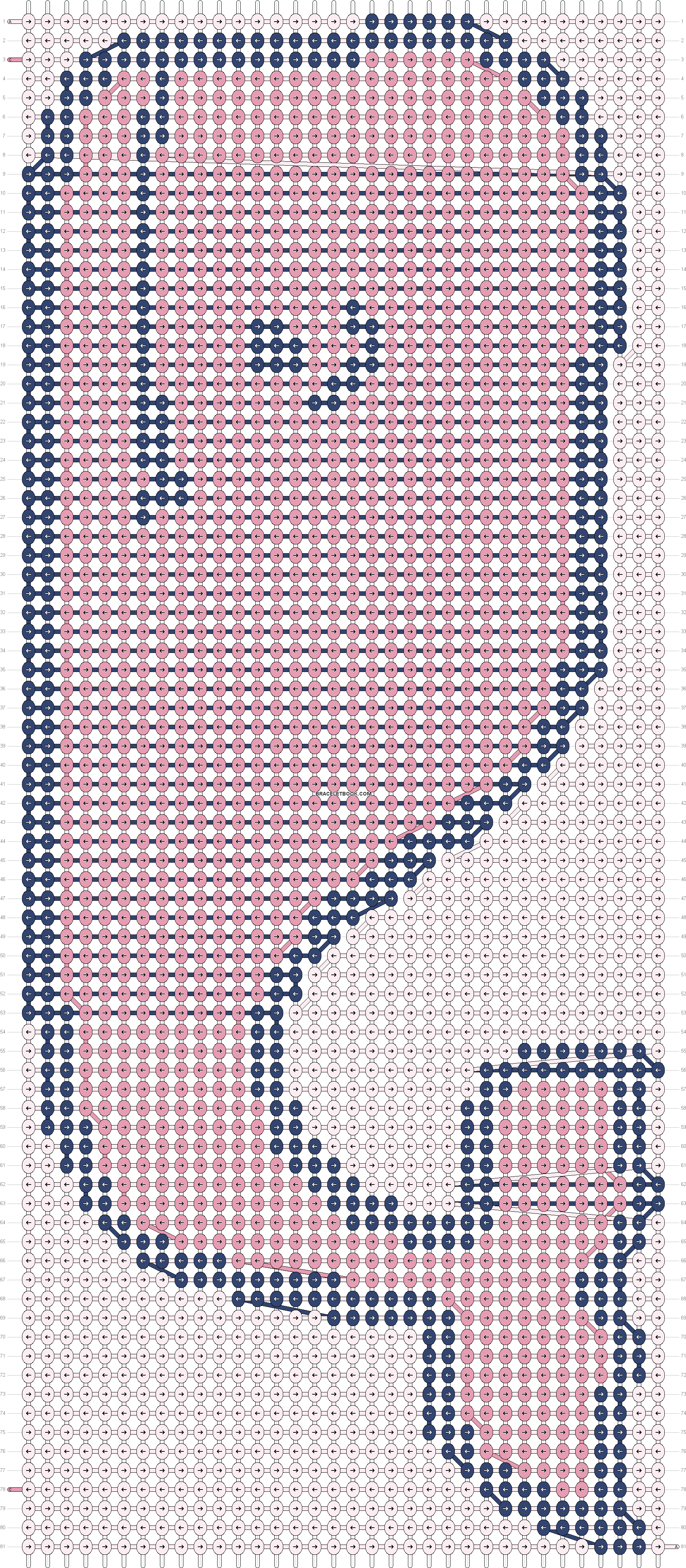 Alpha Pattern - Vineyard Vines Friendship Bracelet Design (1884x4284), Png Download