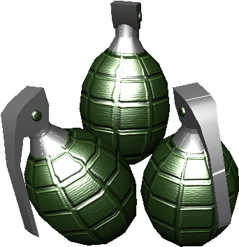 Hand Grenade Bundle - Wiki (382x376), Png Download