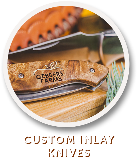 Thumbs-custominlayknives - Portable Network Graphics (500x576), Png Download